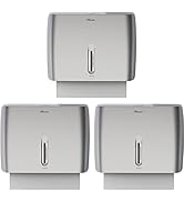 PLUSSEN Multifold Paper Towel Dispenser Wall Surface Mounted Compatible with Manual Z Fold C Fold...