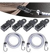 FEDOEY 2 PCS Car Wind Protector Cover Gust Straps, 5.08ft Wear-Resistant Automotives Tensile Stra...