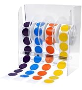 UCEC Sticker Roll Dispenser, 4 Disks Acrylic Sticker Holder, Roll Holder Organizer for Small Hand...
