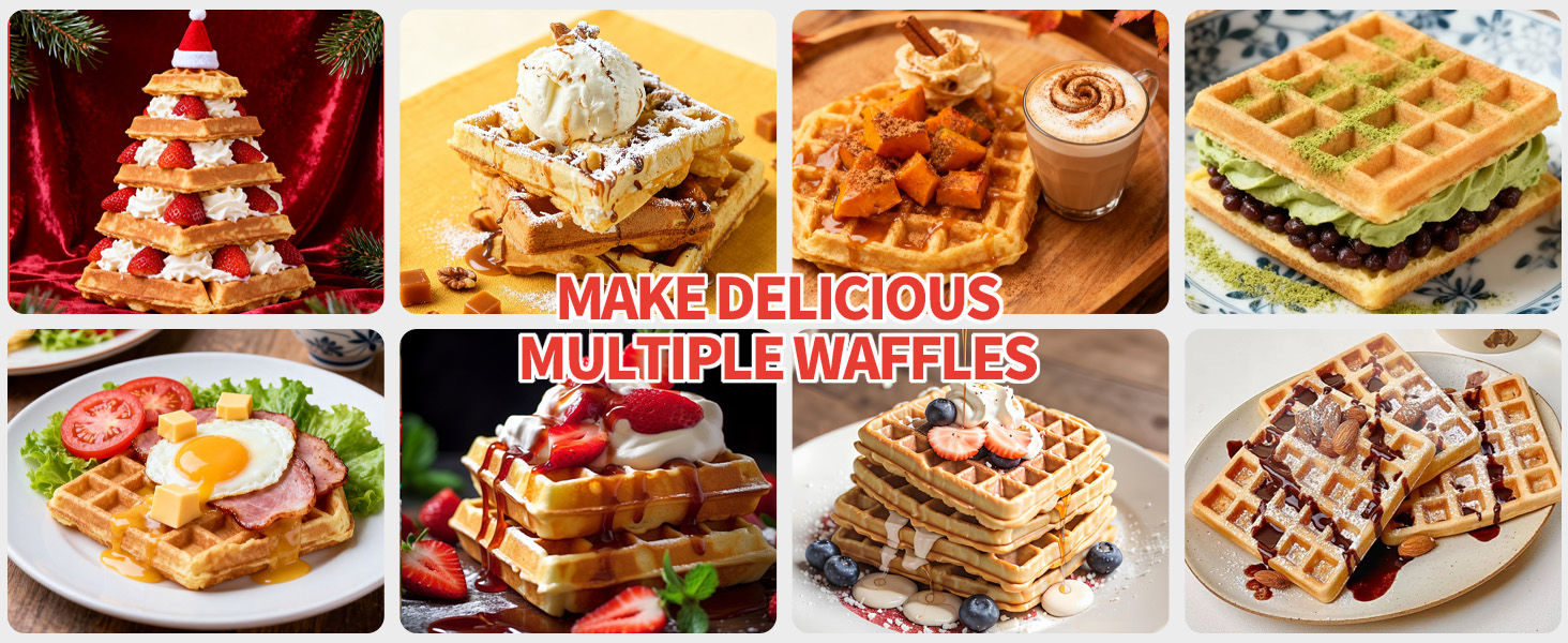 MAKE DELICIOUS MULTIPLE WAFFLES