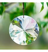 Bauhinia Hanging Faceted Crystals Large Window Prisms Suncatcher Ornament Rainbow Maker Chandelie...