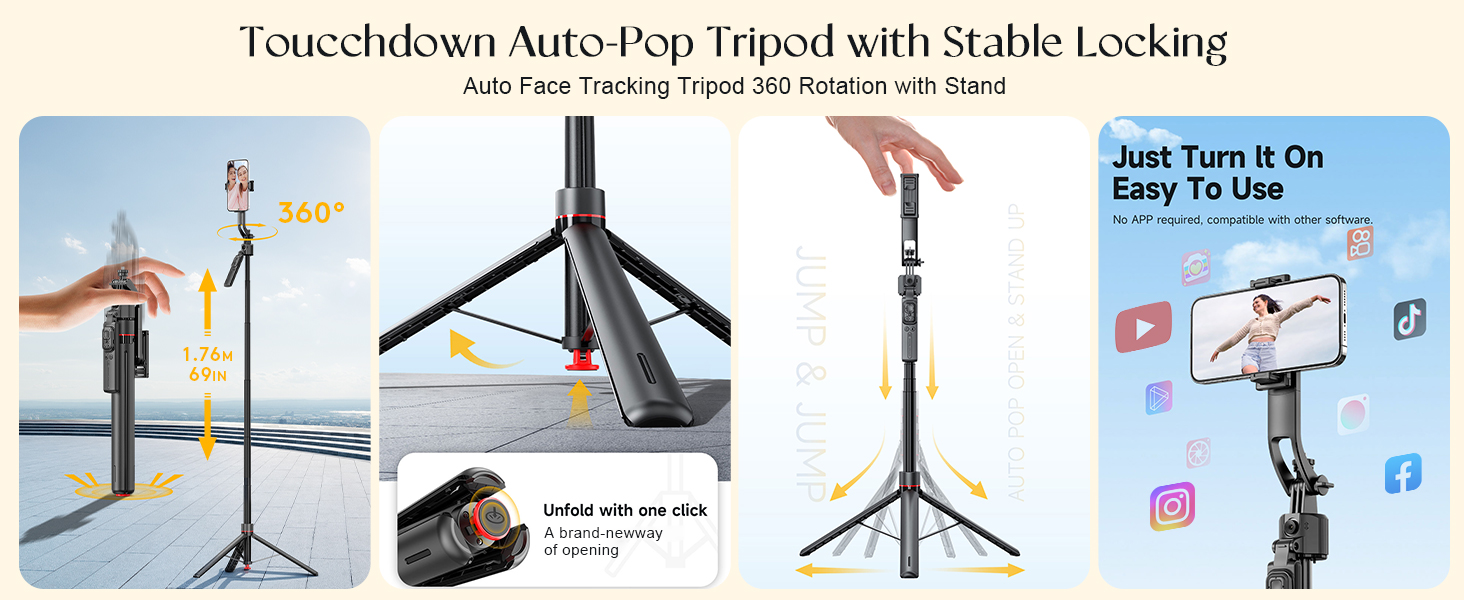 phone tripod with light