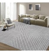 ROYHOME 8x10 Area Rug for Living Room Washable Rug Non Slip Large Bedroom Rug Stain Resistant Din...