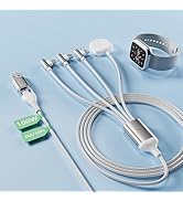 100W USB C Fast Charging Cord for Apple Watch and iPhone 15, Multi Phone and Apple Watch Charger ...