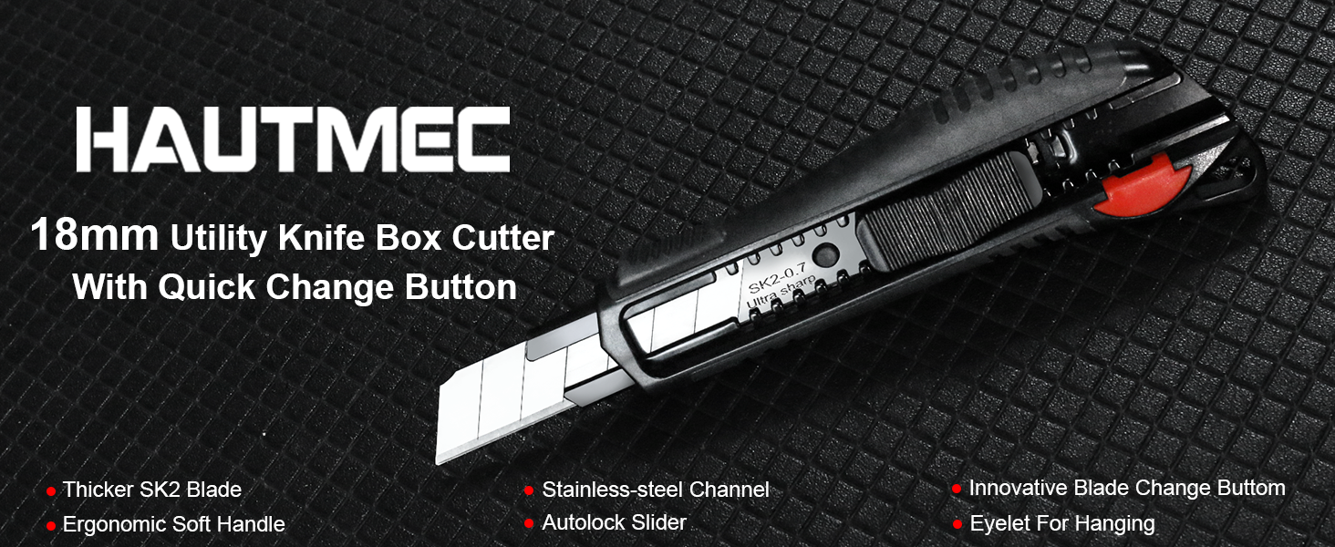 Soft Grip Auto-Lock Utility Knife
