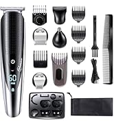 Hatteker Mens Beard Trimmer Grooming kit Hair Trimmer Mustache Trimmer Body Groomer for Nose Ear ...