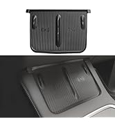 WinDu Wireless Charging Silicone Mat for Tesla Model 3 Model Y Accessories Center Console, Anti-S...