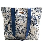 Maison d' Hermine Tote Bag 100% Cotton Canvas Reusable Shoulder Grocery Bag for Work Travel Shopp...