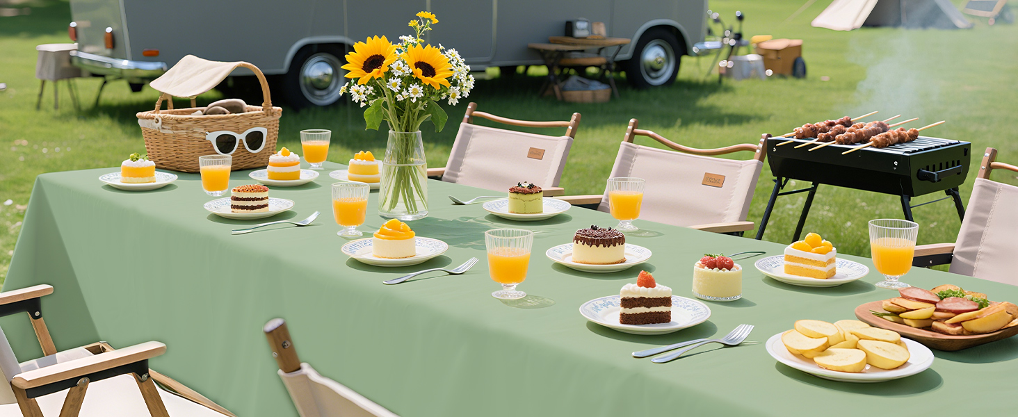 Sage Green Tablecloth