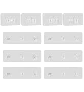 Lsnisni 10 Pack Shower Caddy Adhesive Replacement, Shower Adhesive Strips, Strong Adhesive Hooks,...