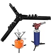 Caudblor Folding Universal Fuel Can Canister Stand, Tripod Stabilizer for Camping Stoves, Upgrade...