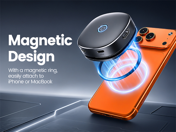 magnetic usb-c hub for laptop