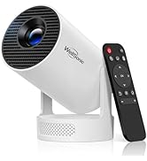 WellSonic Mini Projector, 4K Portable Proyector with 5W Speaker, Auto Vertical Keystone&amp;180° Rota...