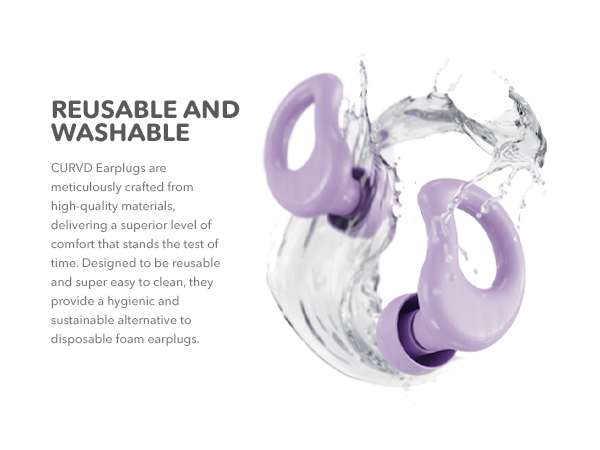 CURVD Everyday Earplug Bundle Purple Features