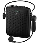WinBridge Bluetooth Voice Amplifier for Teachers, Wireless Voice Amplifier with Bluetooth Headset...