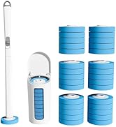 CQT Disposable Toilet Bowl Brush with Toilet Wand 30 Refill Heads, Toilet Bowl Cleaner Wands, Toi...