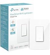 Kasa Smart Light Switch HS200, Single Pole, Needs Neutral Wire, 2.4GHz Wi-Fi Light Switch Works w...