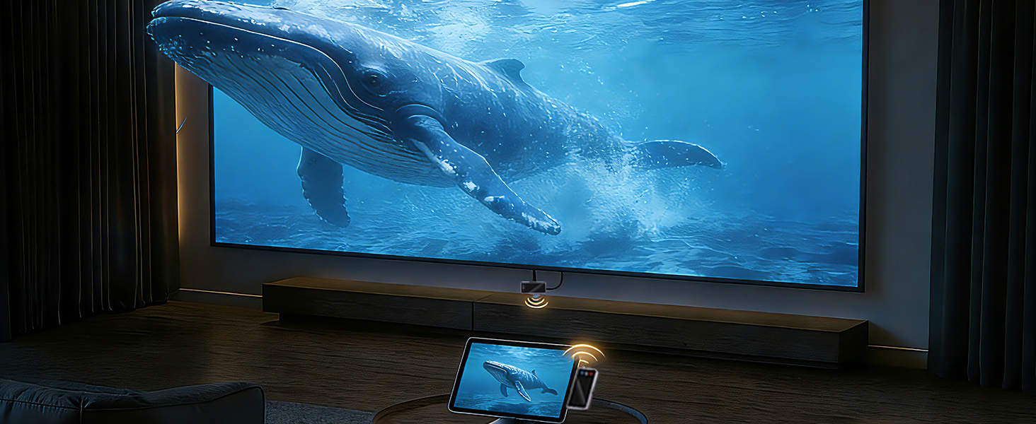 Wireless HDMI Transmitter and Receiver for Tablet to Large Screen Monitor 1080P 60Hz No Lag
