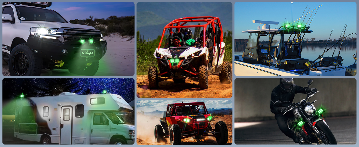 Green light pods Hunting Lights led fog lights for trucks led spot lights for trucks off road