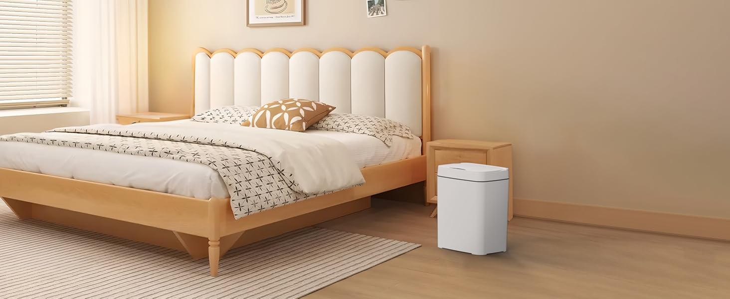 bedroom trash can
