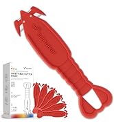 12-Pcs Safety Box Cutter, Scimaker Lobster Box Cutter Stainless Steel Concealed Blade Box Opener ...