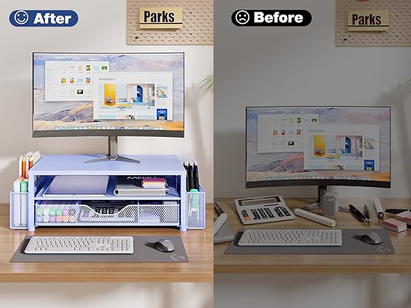 monitor stand for desk organizers and accessories computer stand riser office organization desktop 