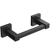 FORIOUS Toilet Paper Holder, Stainless Steel Square Double Post Pivoting Tissue Roll Holder Wall ...