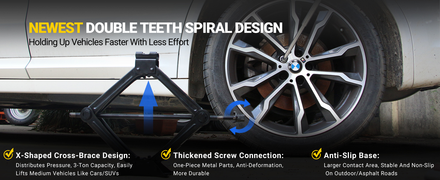 DOUBLE TEETH SPIRAL DESIGN