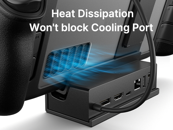 JSAUX Stand for Official Steam Deck Dock and Steam Deck with Case