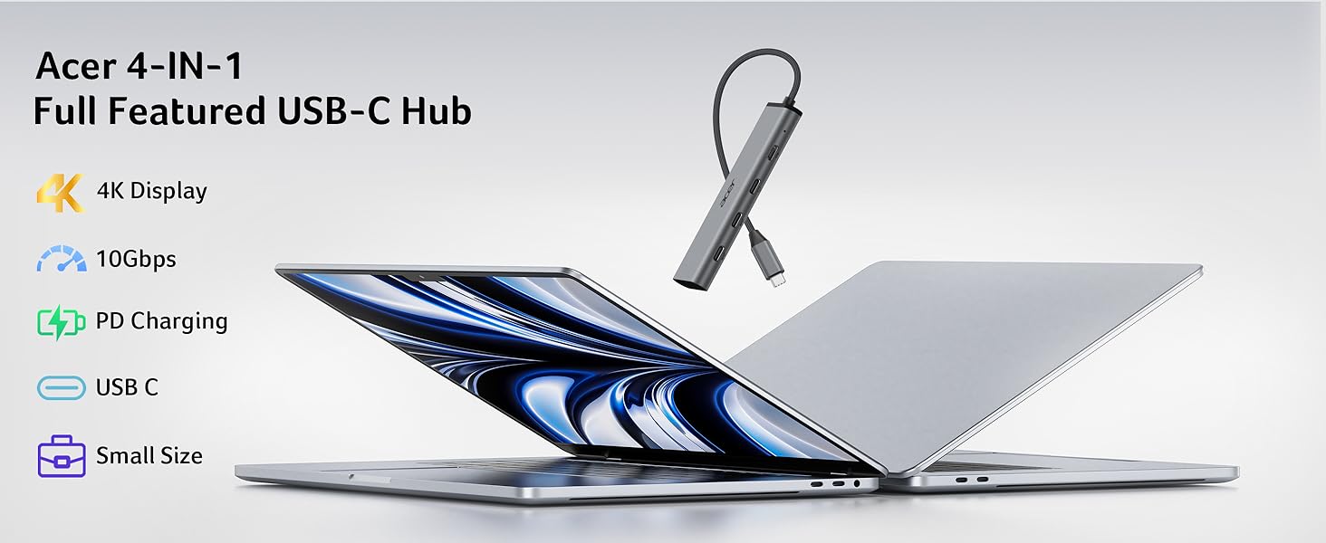acer 4-in-1 Full Featured USB-C Hub