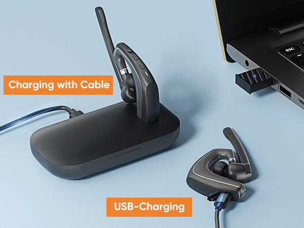 A6 bluetooth wireless headset mic pc work iphone phone computer