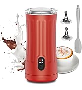 Ovetedot Milk Frother, Upgraded 4-in-1 Milk Frother and Steamer, Hot and Cold Foam Maker and Milk...