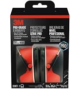 3M Pro-Grade Earmuff, Noise Reduction Rating (NRR) 30 dB, Lightweight &amp; Adjustable Ear Muffs, Red...
