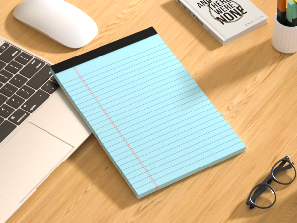 blue legal pads