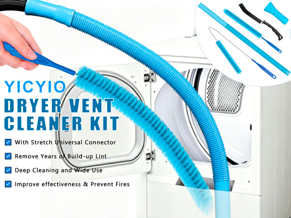 Dryer Vent Cleaner Kit With Dryer Vacuum Hose Attachment