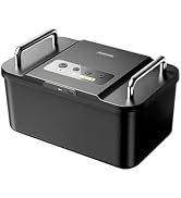Vaydeer Safe Timed Lock Box with Dual Metal Handles-Phone Lock Box with Timer Unplug from Phone, ...