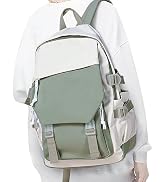 coowoz School Backpack Kids College Aesthetic Cute Backpack Lightweight Casual Daypack Laptop Bac...