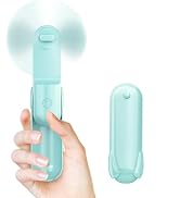Jkjoy Mini Handheld Fan, Portable Hand Fan with USB Rechargeable, 2000 mAh Battery Operated Pocke...
