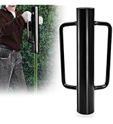 TOPZEA Fence Post Driver, 12LB Heavy Duty T Post Pounder with Ergonomic Handle, 2.7" Inner Dia St...