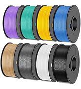 SUNLU 3D Printer Filament, Neatly Wound 250G Spool PLA Filament Bundle, 1.75mm PLA Filament Mutic...