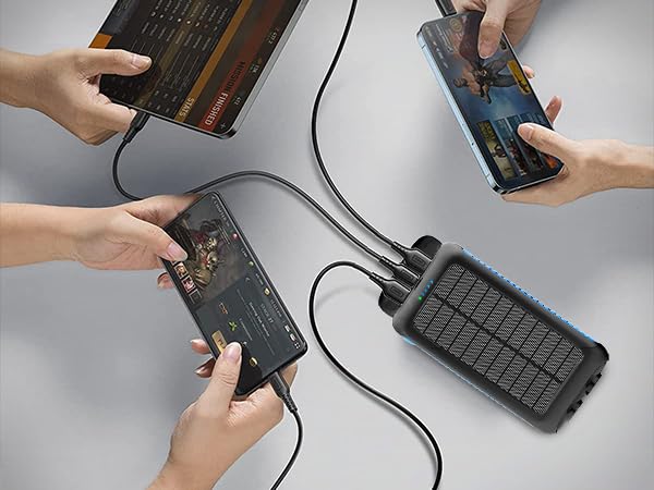 portable charger for camping,solar power bank with solar panels,battery bank,battery pack