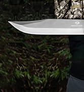 MOSSY OAK 15-inch Survival Bowie Knife &amp; Folding Pocket Knife, Fixed Blade Hunting Knife with She...