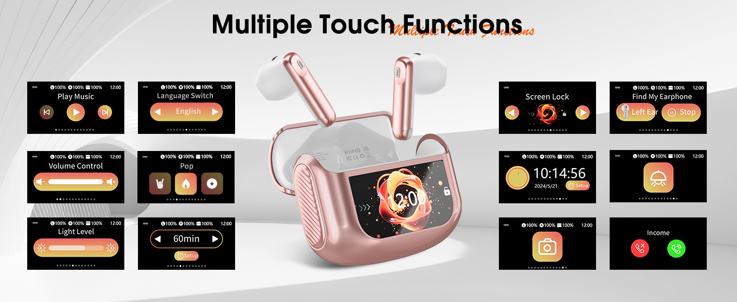 Headphones with Touch Screen