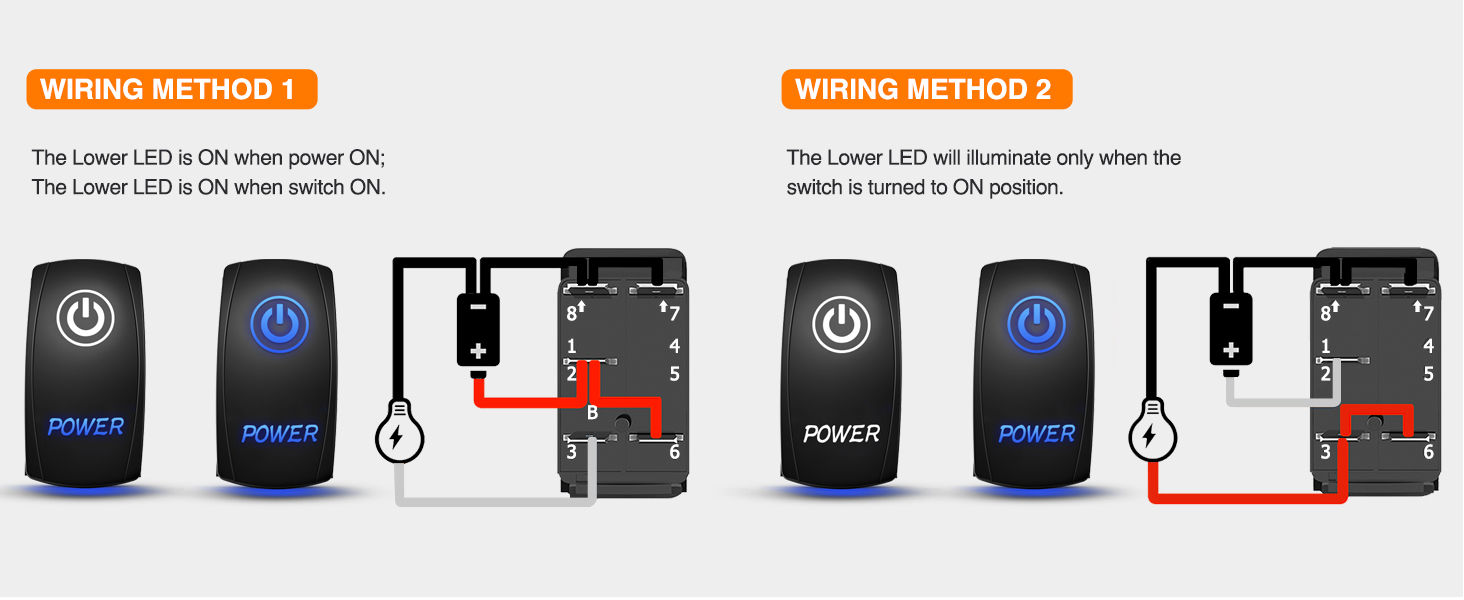 5PIN Rocker Switch