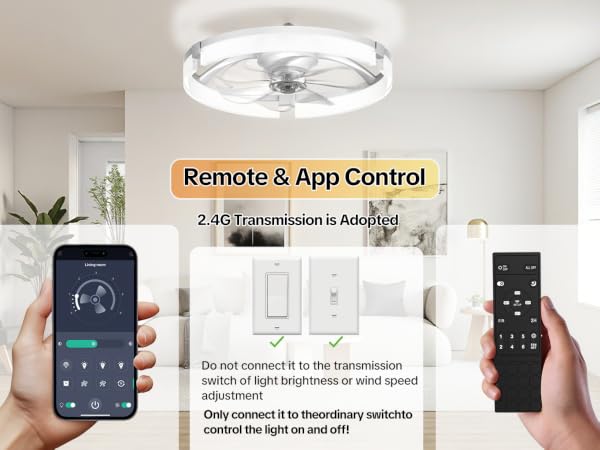 small ceiling fans with lights and remote