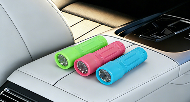 Small Multicolor Kids Flashlights with Lanyard