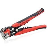 HKS Wire Stripper 24-10 AWG (0.2-6 mm²), 3 in 1 Automatic 8 Inch Self-adjusting Wire Stripping To...