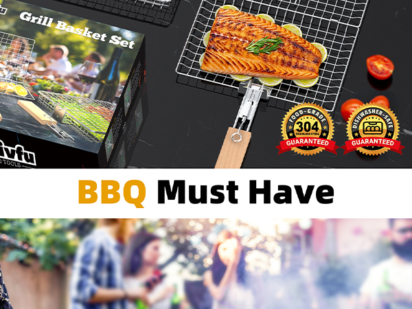 ivtivfu Fish Grill Basket