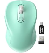 Trueque Wireless Mouse for Laptop, 2.4GHz Ergonomic Computer Mouse with Back &amp; Forward Buttons, 3...