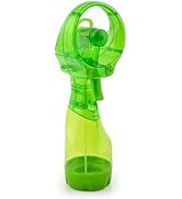 O2COOL Deluxe Handheld Battery Powered Water Misting Fan (Green)